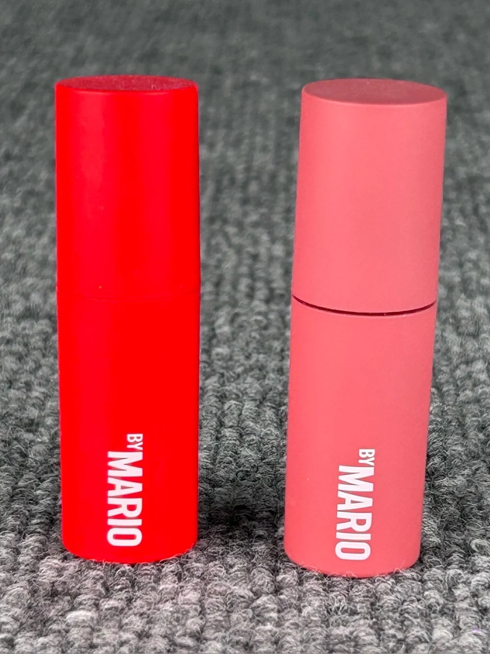 2 x Makeup By Mario MOISTUREGLOW™ PLUMPING LIP COLOR in SOFT BLUSH & POPPY